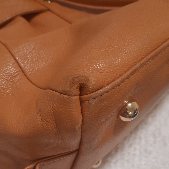 Honey By The Bumble Leather Satchel - Picture 9 of 12